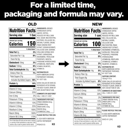 Starbucks Tripleshot Coffee Energy Drink, Rich Vanilla, 11 fl oz Cans (12 Pack), Triple Blend, 165mg Caffeine, B Vitamins, Protein, Iced Coffee (Packaging and Formula May Vary)
