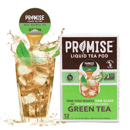 Promise Tea by Java House - Cold-Brewed Tea Concentrate Pods - Ethically Sourced - Green Tea - Pack of 12