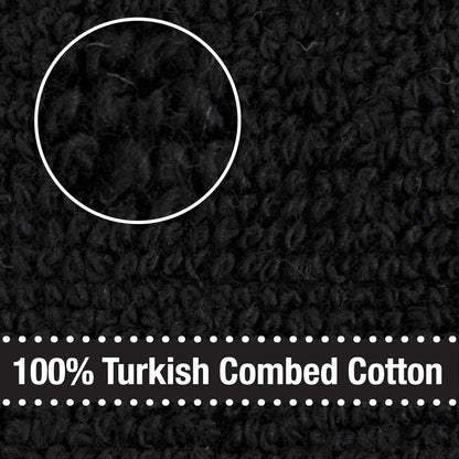 All-Clad Solid Kitchen Towel: Highly Absorbent, Super Soft Long Lasting - 100% Cotton, 17"x30" Tea Towel for Cleaning & Drying Dishes, Pans, Glassware, or Countertops, (1-Pack), Black