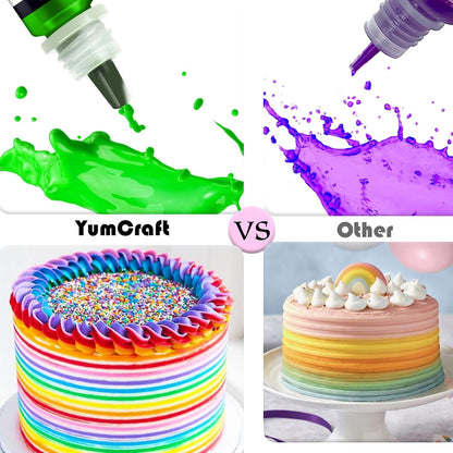 Food Coloring Liquid - Vibrant Color Food Coloring for Cake Decorating, Baking, Easter Egg, Icing - Tasteless Food Color Dye for Fondant, Cooking, Slime, Airbrush (Violet, 8 Fl.oz)