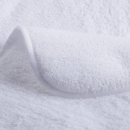 POLYTE Premium Lint Free Microfiber Washcloth Face Towel, 13 x 13 in, Set of 6 (White)