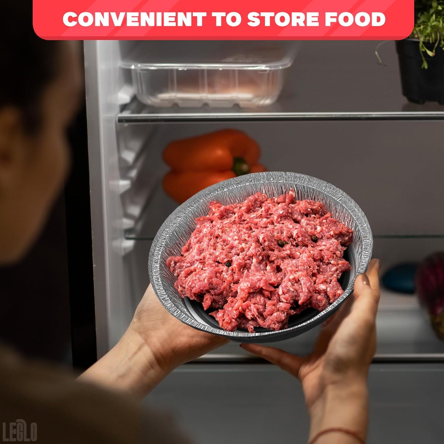 Round Foil Cake Pans – 50 Pack 6-Inch Reusable Aluminum Baking Pans | Stackable, Durable & Grease-Resistant | Great for Tarts, Baking, Cheesecakes, Catering, Meal Prep, Takeout, Freezer & Storage Use