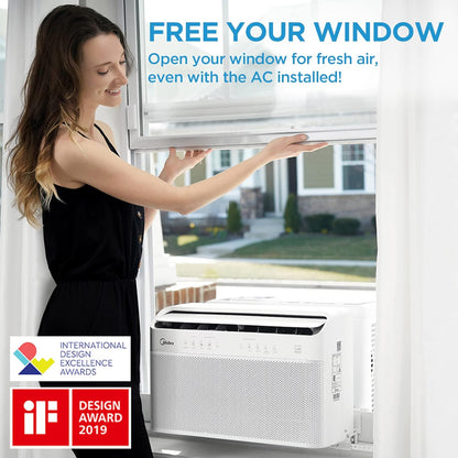 Midea MAW08V1QWT U-Shaped AC Window Air Conditioner