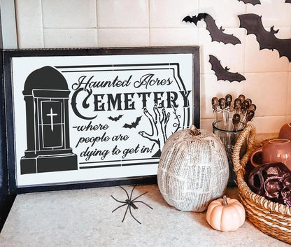 Halloween Stencils for Painting 11.7”x8.26” Reusable Halloween Stencil A4 Skeleton Witch Black Cats Draw Templates for Wood Signs Walls Windows Door Mat Fabrics