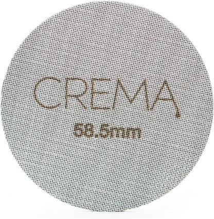 Crema Coffee Products 58.5mm Puck Screen for Barista Models | 1.7mm Thick 316L Steel Filter | Balanced Water Flow for Improved Extraction |Prevent Channeling & Reduce Maintenance|Durable,Easy to Clean