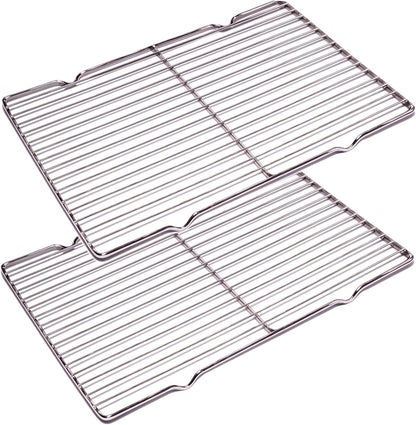 2Pcs Stainless Steel Cooling Racks, Cooling Racks for Cooking and Baking, Cookie Cooling Rack, Oven Cooling Racks for Cooking