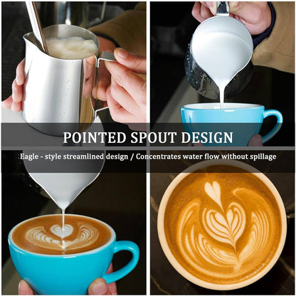 Milk Frothing Pitcher 900ml/30oz Steaming Pitchers Stainless Steel Milk/Coffee/Cappuccino/Latte Art Barista Steam Pitchers Milk Jug Cup For Coffee Lover