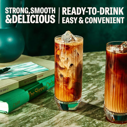Wandering Bear Organic Mocha Cold Brew Coffee, 32 fl oz, 3 pack - Extra Strong, Bold, Smooth, Unsweetened, Shelf-Stable, Ready to Drink, Gluten Free, & Vegan, Iced Cold Brewed Coffee Drinks