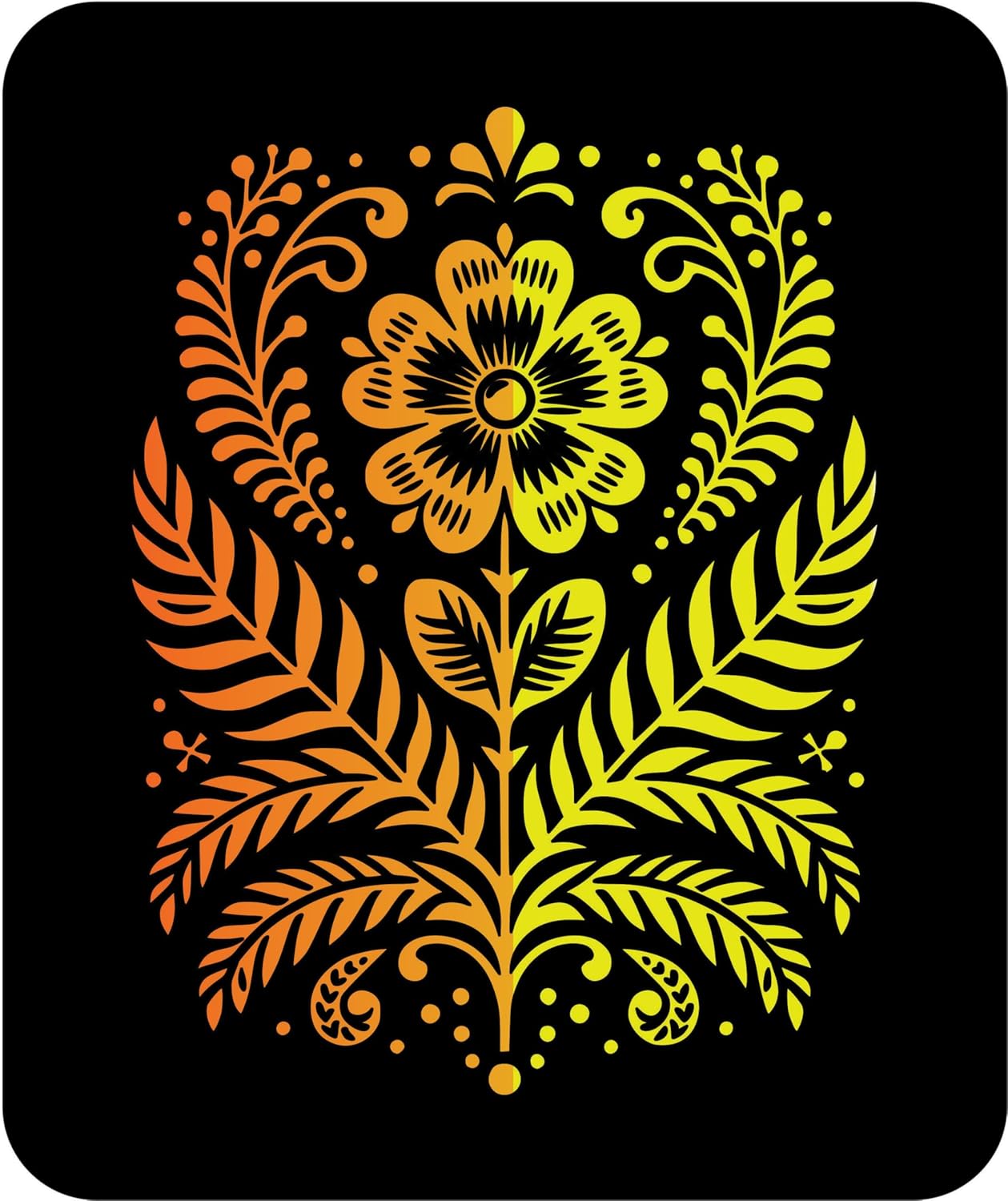 Scandinavian Flower 3 Stencil - Nordic Minimalist Floral Design for Hygge Décor, DIY Crafts, Wall Art, and Modern Home Styling from The Artful Stencil