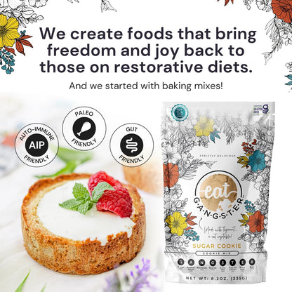 eat G.A.N.G.S.T.E.R. Sugar Cookie Mix | Gluten-Free, Grain-Free, Allergy-Friendly. Easy to Make, Great for those with Food Sensitivities, on Elimination Diets or the AIP and Paleo Diets