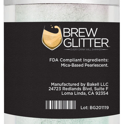 Blue Iridescent BREW GLITTER Edible Glitter For Drinks, Cocktails, Beer, Garnish Glitter & Beverages || 100% Edible & Food Grade | Vegan, Gluten, Nut Free (25g, Blue Iridescent)