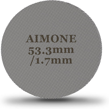 Espresso Puck Screen - Lower Shower Screen Compatible With Espresso Portafilter Filter Basket, Reusable1.7mm Thickness,150μm, 316 Stainless Steel (1, 53.3MM)
