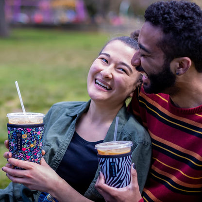 Sok It JavaSok Iced Coffee & Cold Soda Insulated Neoprene Cup Sleeve (Celestial Slither, Small: 16-20oz)