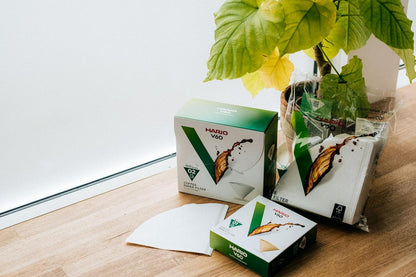 Hario V60 Paper Coffee Filter, Size 01, White, 40ct Box