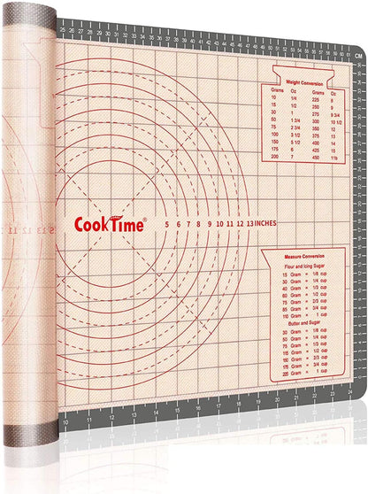 Pastry Baking Mat 28x20 Inch - Larger Silicone Baking Pastry Mat for Rolling Dough,Non Silp Silicon Dough Sheet Mat with Measurement,Perfect for Making Pie,Pizza