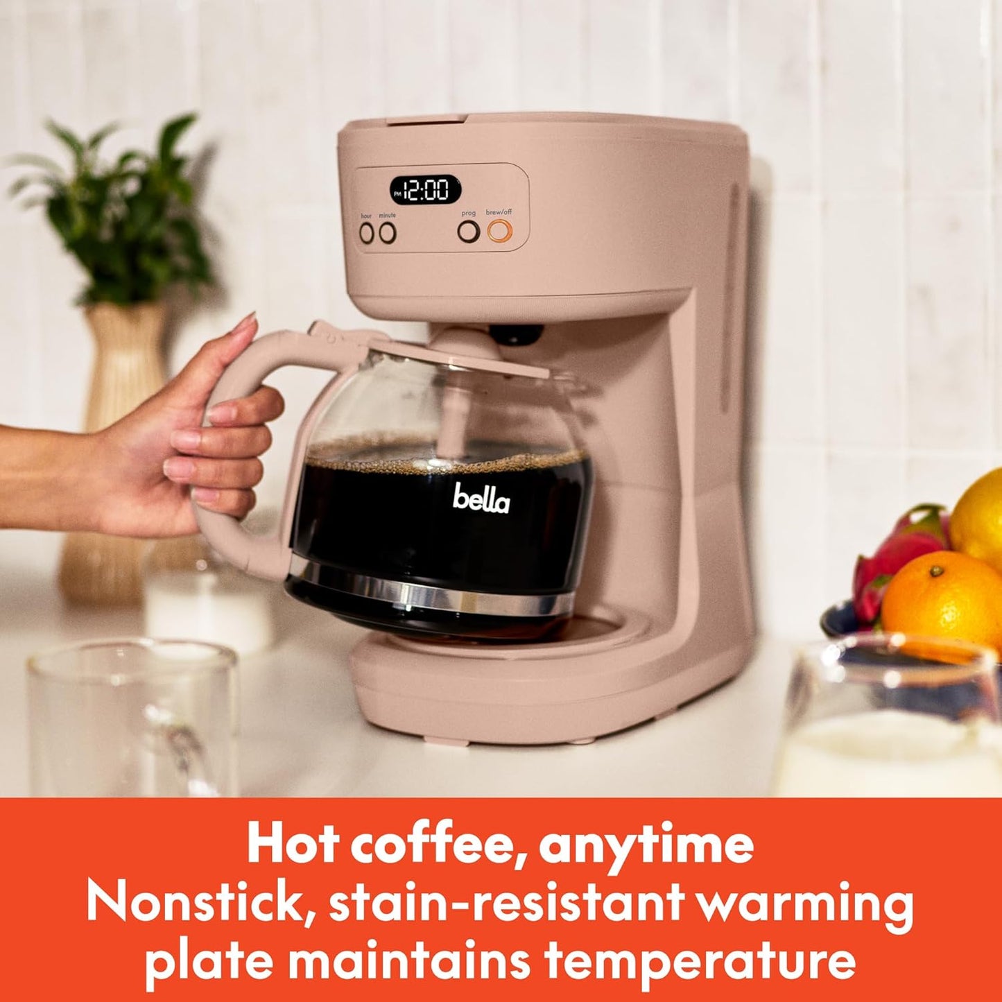 bella 12 cup Programmable Coffee Maker