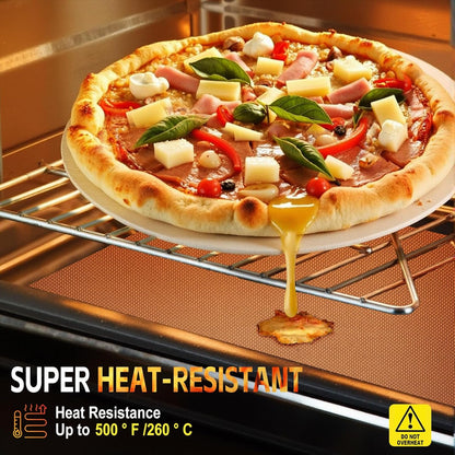 Large Oven Liners for Bottom of Oven, 17"x75" Heavy Duty Non-Stick Oven Liner Mat, Reusable Heat Resistant Grill & Baking Mat, BPA/PFOA Free Roaster Liners, Fits Electric, Gas, Toaster Ovens (Copper)