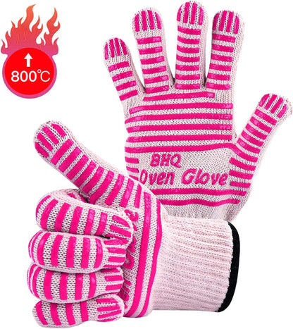 CZSYZCZS Extreme Heat Resistant Oven Gloves - 932F - Cooking Gloves for BBQ, Grilling, Baking,Cutting, Smoker Fireplace