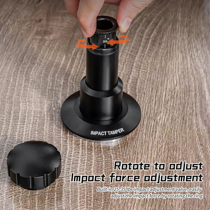 Irishom Coffee Hand Tamper 25-35lb Adjustable Pressure 4 Spring System Detachable Espresso Tamper 304 Stainless Steel