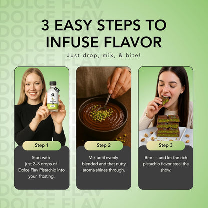 Natural Pistachio Oil Flavoring – 2 Ounce Oil-Soluble Premium Flavoring for Chocolate, Desserts & Baking | Ideal for Dubai Chocolate, Truffles, Cakes & More