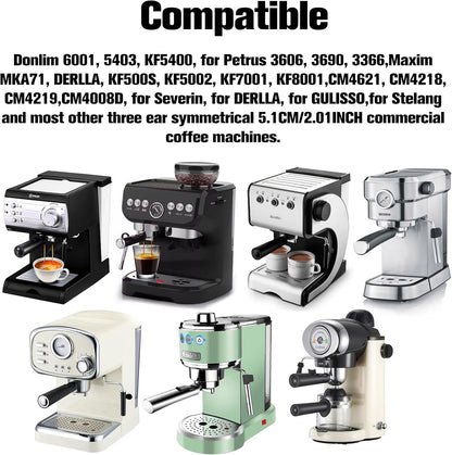 Coffee Espresso Machine Handle Replacement Parts, Cafe Bracket Handle Portafilter Filter Basket for Lidl Silvercrest CM4621 CM4216 KF5002 KF500S Barista with FILTER VASKET