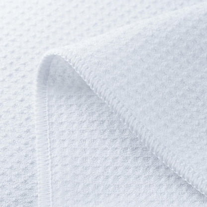POLYTE Premium Microfiber Kitchen Dish Hand Towel Waffle Weave 12 Pack (16x28 in, White)