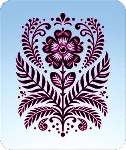 Scandinavian Flower 3 Stencil - Nordic Minimalist Floral Design for Hygge Décor, DIY Crafts, Wall Art, and Modern Home Styling from The Artful Stencil