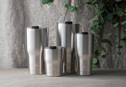 Beast 40 oz Tumbler Stainless Steel Vacuum Insulated Coffee Ice Cup Double Wall Travel Flask (Stainless Steel)