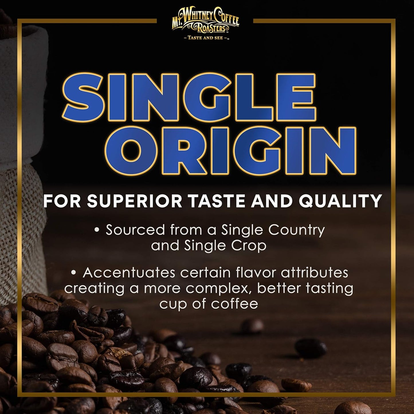 Mt. Whitney Organic Ethiopia Guji Coffee (Ground, 12 Oz)