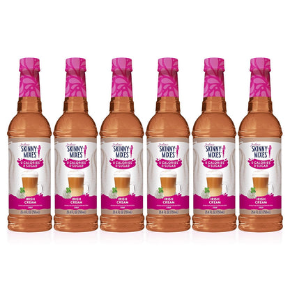 Jordan's Skinny Syrups Irish Cream, Sugar Free Flavoring Syrup, 25.4 Ounce Bottle (Pack of 6)