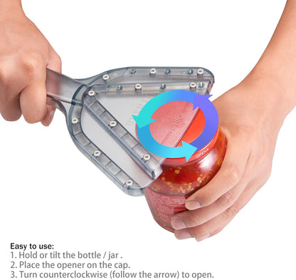Jar Opener for Weak Hand & Seniors with Arthritis,Easy Twist Off Bottle Caps,Patent | Unique Kitchen Gadgets, Christmas Gifts for Elderly/Women/Men (Pink)