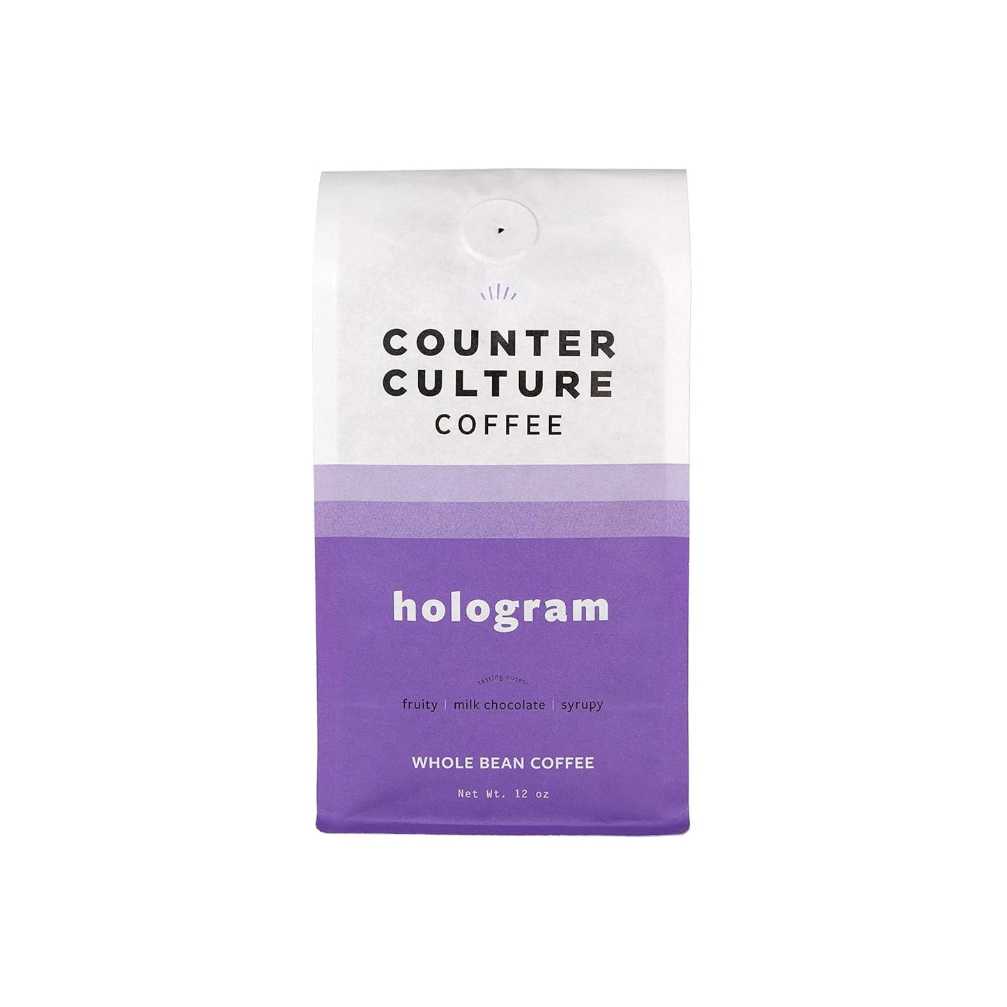 Counter Culture Coffee Hologram - Medium Roast, Sustainably Farmed, Kosher, Whole Bean Coffee, 12 oz (1 Bag)