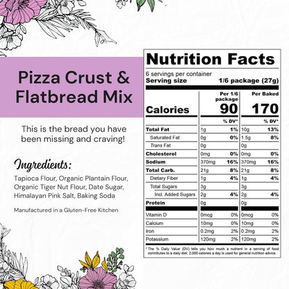 eat G.A.N.G.S.T.E.R. Vegan Pizza Crust & Flatbread Mix, Allergy-Friendly Baking Mix, Grain-Free, No Dairy, Nuts, Gluten, Dairy, For Paleo & AIP Diets, Delicious Crusts or Make Panini Sandwiches