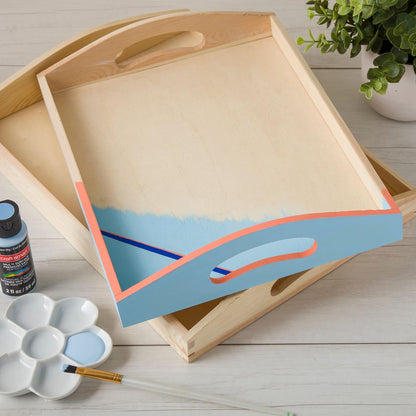 6 Pack: 13”; Wooden Tray by Make Market®