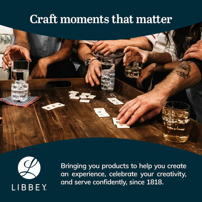 Libbey Preston Tumbler and Rocks Glasses Set, All Purpose Everyday Drinking Glasses Set of 16, Dishwasher Safe Kitchen Glassware Set