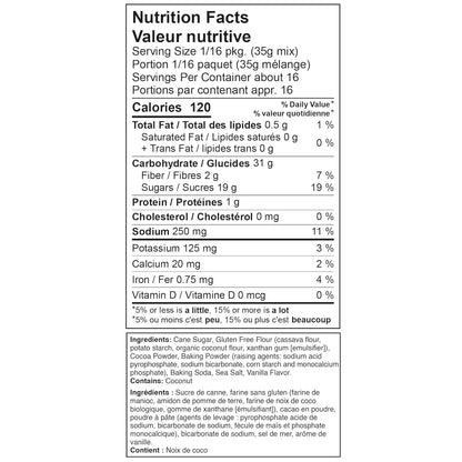 XO Baking Co. Gluten Free Chocolate Cake Gourmet Cake Mix; Non-GMO; Kosher; Rice Free; Soy Free; Dairy Free; Peanut Free; No Preservatives; No Artificial Flavors or Colors, 19.5oz (Pack of 6)