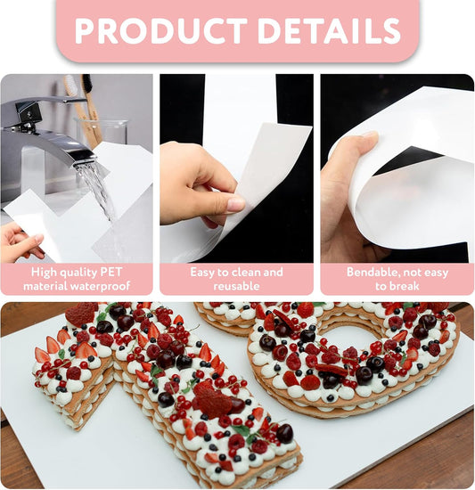 Cake Stencils (12 inch Numbers + 50 Bags)
