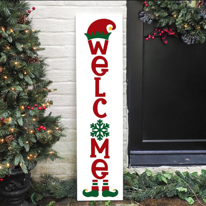 Christmas Stencils for Painting on Wood 35.4" Large Believe Let it Snow Stencil Christmas Stencils for Crafts Porch Sign Decor