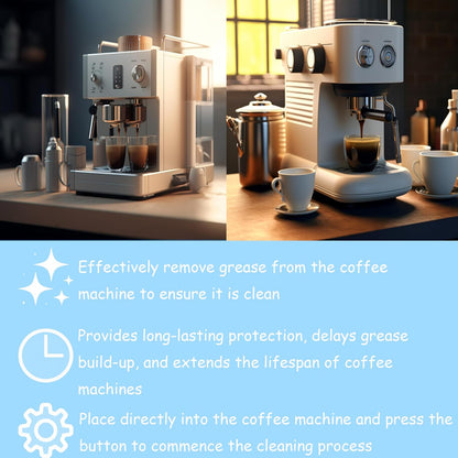 Coffee Cleaning Tablets, Simple to Use, Deep Clean, Extend the Lifespan of Your Coffee Machine, Provide Lasting Protection (12 Tablets)
