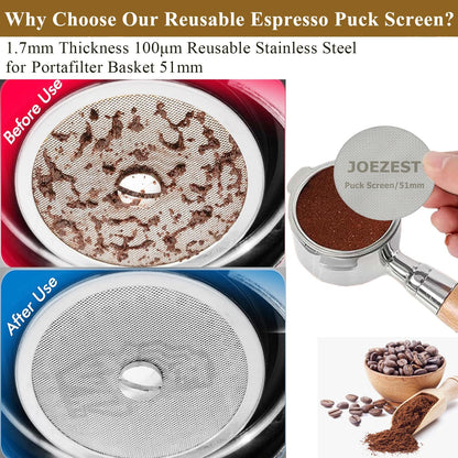 51mm Espresso Tamper Espresso Accessories Kit: Espresso Tamper Set, Coffee Tamper Espresso Tools Barista Tools | Espresso Kit Fits Espresso Coffee Machines of 51mm Portafilters