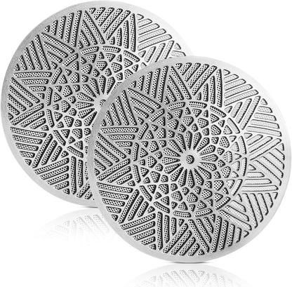 58.5 mm Puck Screen - Metal Espresso Puck Screen Reusable Coffee Filter for Espresso Portafilter Filter Basket 58.5mm Thickness (2pack, 58.5mm)