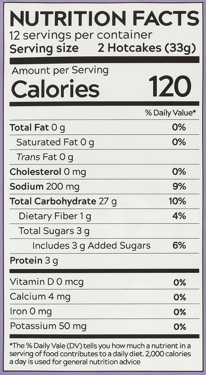 Gluten Free Rolled Hotcakes Crepe Mix by American Table, Made with American-Grown Ingredients & Pure Vanilla, French-Style, Non-GMO, Low Sugar, No Preservatives, Makes 72 Crepes (14 oz, Pack of 3)