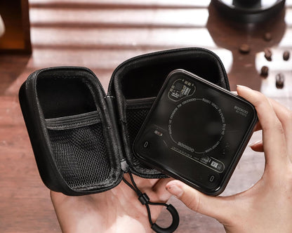 BOOKOO Coffee Scale with Storage Bag Esprosse Scale with Timer Mini Digtial Coffee Scale Rechargeable with Auto Mode Flow Rate Mode Scale for Coffee APP Bluetooth Connection Coffee Bean Scale