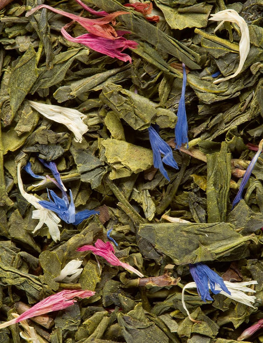 Dammann Freres Loose Leaf, L'Ôriental, Premium Gourmet French Green Tea, Blend Passionfruit, Peach, Strawberry Flavors, 3.52 Ounce Tin