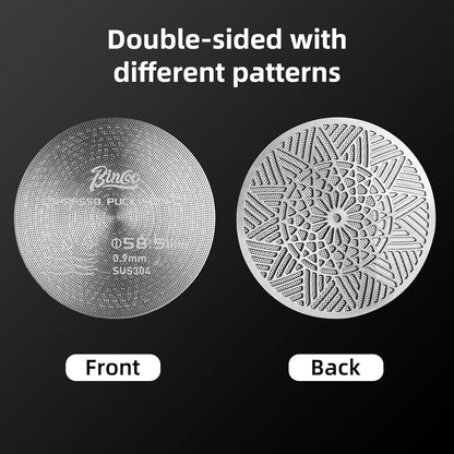 58.5 mm Puck Screen - Metal Espresso Puck Screen Reusable Coffee Filter for Espresso Portafilter Filter Basket 58.5mm Thickness (2pack, 58.5mm)