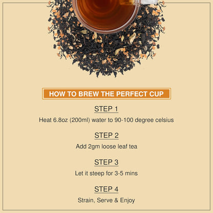 BREWIX, Pumpkin Spice Black Tea, Loose Leaf Tea (50+ Cups, 3.53oz/100g) | Fall | Halloween | Warm and Spicy