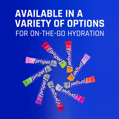 Propel Electrolyte Enhanced Water Drink Mix Powder Packets, Grape Variety Pack, Zero Calorie & Zero Sugar Hydration with Electrolytes and Vitamins C & E (30 Packets)