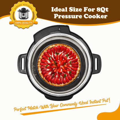 Hiware 8 Inch Non-stick Springform Pan with Removable Bottom - Leakproof Cheesecake Pan