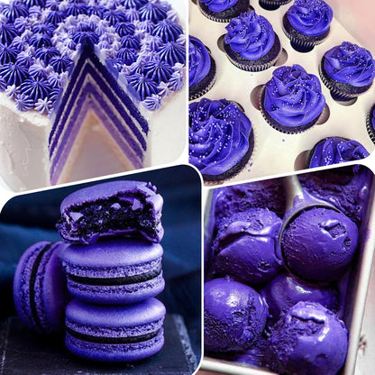 Food Coloring Gel - Vibrant Color Gel Food Coloring for Cake Decorating, Baking, Easter Egg, Icing - Tasteless Food Color Dye for Fondant, Cooking, Slime, Airbrush (Violet, 5.3oz)
