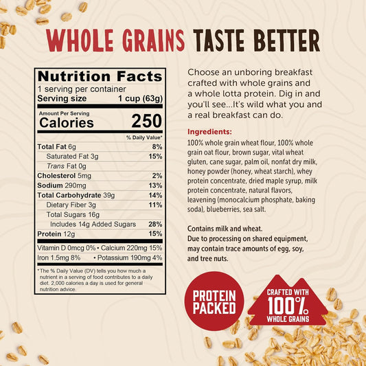 Kodiak Cakes Pancake On the Go, Blueberry and Maple, 2.16 Ounce (Pack of 12)